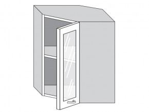 1.60.3у Шкаф настенный (h=720) угловой на 600мм со стекл. дверцей в Усть-Катаве - ust-katav.mebel74.com | фото