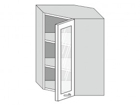 19.60.3у Шкаф настенный (h=913) угловой на 600мм со стекл. дверцей в Усть-Катаве - ust-katav.mebel74.com | фото