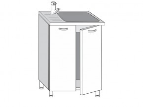 2.60.2мн Шкаф-стол на 600мм под накладную мойку с 2-мя дверцами в Усть-Катаве - ust-katav.mebel74.com | фото