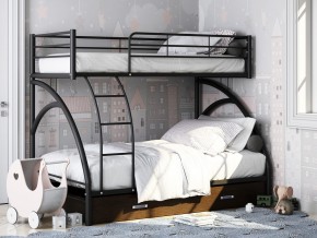 Двухъярусная кровать Виньола-2 Я черный в Усть-Катаве - ust-katav.mebel74.com | фото