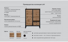 Гостиная Лофт дуб вотан в Усть-Катаве - ust-katav.mebel74.com | фото 6