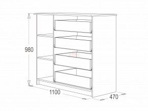 Комод 9 фант ясень анкор в Усть-Катаве - ust-katav.mebel74.com | фото 2