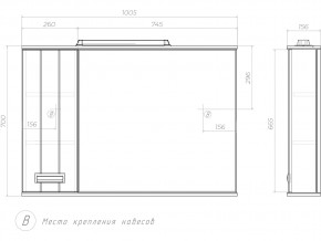 Комплект мебели в ванную Diana 1050 в Усть-Катаве - ust-katav.mebel74.com | фото 8