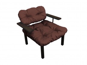 Кресло Дачное коричневая подушка в Усть-Катаве - ust-katav.mebel74.com | фото