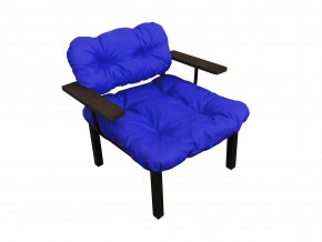 Кресло Дачное синяя подушка в Усть-Катаве - ust-katav.mebel74.com | фото