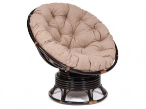 Кресло-качалка Papasan w 23/01 B с подушкой Antique brown, экошерсть Коричневый в Усть-Катаве - ust-katav.mebel74.com | фото