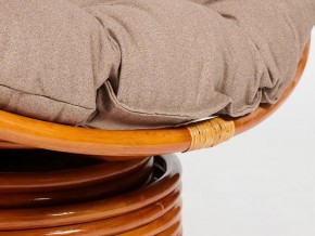 Кресло-качалка Papasan w 23/01 B с подушкой Cognac, экошерсть Коричневый в Усть-Катаве - ust-katav.mebel74.com | фото 2