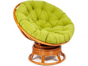 Кресло-качалка Papasan w 23/01 B с подушкой Cognac, флок Олива в Усть-Катаве - ust-katav.mebel74.com | фото