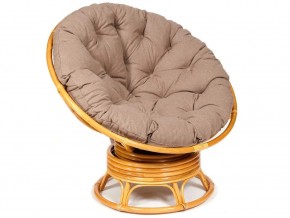 Кресло-качалка Papasan w 23/01 B с подушкой Honey, экошерсть Коричневый в Усть-Катаве - ust-katav.mebel74.com | фото