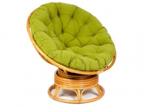 Кресло-качалка Papasan w 23/01 B с подушкой Honey, флок Олива в Усть-Катаве - ust-katav.mebel74.com | фото