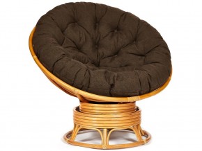 Кресло-качалка Papasan w 23/01 B с подушкой Honey, ткань Коричневый в Усть-Катаве - ust-katav.mebel74.com | фото