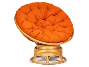 Кресло-качалка Papasan w 23/01 B с подушкой Honey, ткань Оранжевый в Усть-Катаве - ust-katav.mebel74.com | фото