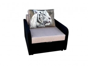 Кресло кровать Канзасик с подлокотниками тигр белый в Усть-Катаве - ust-katav.mebel74.com | фото 1