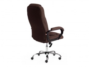 Кресло офисное Bergamo хром ткань коричневый в Усть-Катаве - ust-katav.mebel74.com | фото 3