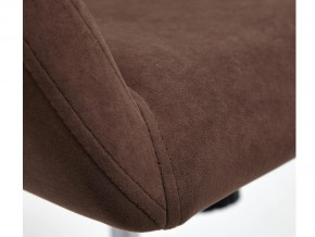 Кресло офисное Modena хром флок коричневый в Усть-Катаве - ust-katav.mebel74.com | фото 4