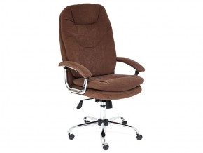 Кресло офисное Softy lux флок коричневый в Усть-Катаве - ust-katav.mebel74.com | фото 1
