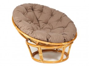 Кресло Papasan 23/01 W с подушкой Honey, экошерсть Коричневый в Усть-Катаве - ust-katav.mebel74.com | фото 1