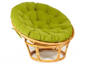 Кресло Papasan 23/01 W с подушкой Honey, флок Олива в Усть-Катаве - ust-katav.mebel74.com | фото