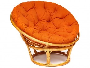 Кресло Papasan 23/01 W с подушкой Honey, ткань Оранжевый в Усть-Катаве - ust-katav.mebel74.com | фото