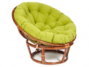 Кресло Papasan 23/01 W с подушкой Pecan, флок Олива в Усть-Катаве - ust-katav.mebel74.com | фото