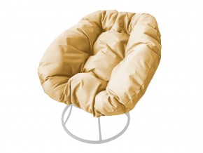 Кресло Пончик без ротанга бежевая подушка в Усть-Катаве - ust-katav.mebel74.com | фото