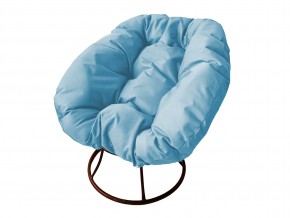 Кресло Пончик без ротанга голубая подушка в Усть-Катаве - ust-katav.mebel74.com | фото