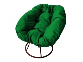 Кресло Пончик без ротанга зелёная подушка в Усть-Катаве - ust-katav.mebel74.com | фото