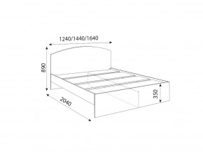 Кровать 1200R Осло модуль М08 с настилами Лайт Белый в Усть-Катаве - ust-katav.mebel74.com | фото 2