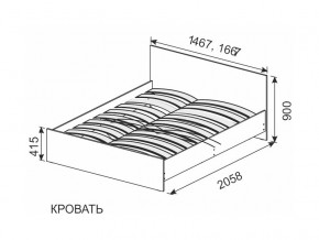 Кровать 1600х2000 ортопедическое основание в Усть-Катаве - ust-katav.mebel74.com | фото