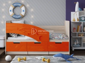 Кровать Дельфин-6 МДФ 1800 Апельсин металлик в Усть-Катаве - ust-katav.mebel74.com | фото