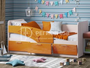 Кровать Дельфин МДФ 1800 Оранжевый металлик в Усть-Катаве - ust-katav.mebel74.com | фото