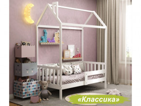 Кровать Домик Аист-1 Классика белый 1600х800 в Усть-Катаве - ust-katav.mebel74.com | фото