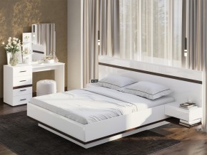 Кровать двойная Соло 1600 Белый в Усть-Катаве - ust-katav.mebel74.com | фото 2
