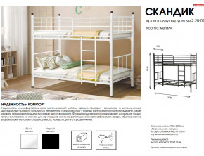 Кровать двухъярусная Скандик 42.20-01 в Усть-Катаве - ust-katav.mebel74.com | фото 2