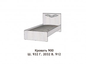 Кровать Диана 900 в Усть-Катаве - ust-katav.mebel74.com | фото 2