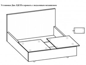 Кровать Феодосия норма 160 с механизмом подъема и дном ЛДСП в Усть-Катаве - ust-katav.mebel74.com | фото 5