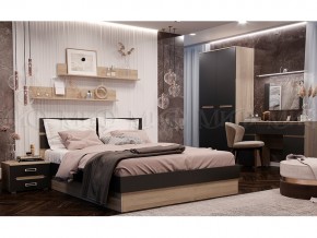 Кровать Ким 1400 Графит софт, сонома в Усть-Катаве - ust-katav.mebel74.com | фото 2