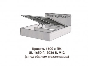 Кровать с подъёмный механизмом Диана 1600 в Усть-Катаве - ust-katav.mebel74.com | фото 3