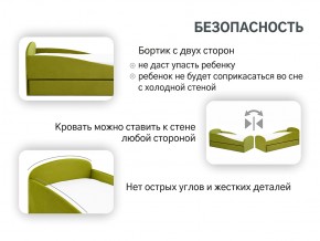 Кровать с ящиком Letmo оливковый (велюр) в Усть-Катаве - ust-katav.mebel74.com | фото 13