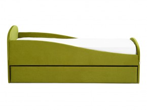 Кровать с ящиком Letmo оливковый (велюр) в Усть-Катаве - ust-katav.mebel74.com | фото 6