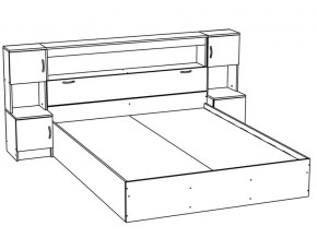 Кровать с закроватным модулем Бася КР 552 Крафт в Усть-Катаве - ust-katav.mebel74.com | фото 2