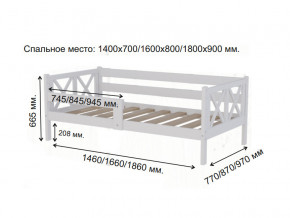 Кровать софа Аист-3 Прованс белый 1400х700 мм в Усть-Катаве - ust-katav.mebel74.com | фото 2