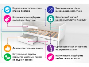 Кровать-тахта мягкая Svogen с ящиками и бортиком бежевый в Усть-Катаве - ust-katav.mebel74.com | фото 3