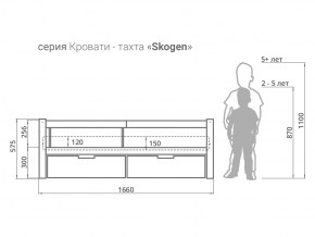 Кровать-тахта Svogen с ящиками и бортиком белый в Усть-Катаве - ust-katav.mebel74.com | фото 3