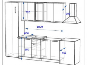 Кухонный гарнитур 10Р РоялВуд 1800 мм в Усть-Катаве - ust-katav.mebel74.com | фото 2