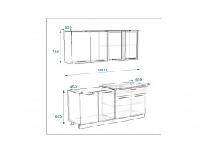 Кухонный гарнитур 5 Грецкий орех 1600 в Усть-Катаве - ust-katav.mebel74.com | фото 2