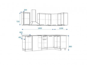 Кухонный гарнитур 6Р РоялВуд 1800*1200 мм в Усть-Катаве - ust-katav.mebel74.com | фото 2