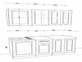 Кухонный гарнитур 7 Белый Вегас 1500 мм в Усть-Катаве - ust-katav.mebel74.com | фото 2