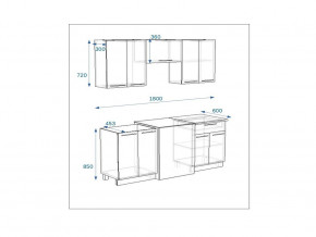 Кухонный гарнитур 7 Грецкий орех 1800 в Усть-Катаве - ust-katav.mebel74.com | фото 2