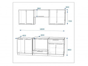 Кухонный гарнитур 7а Грецкий орех 1800 в Усть-Катаве - ust-katav.mebel74.com | фото 2